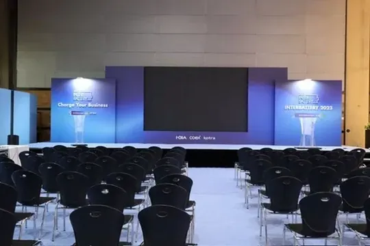 Conference hall setup