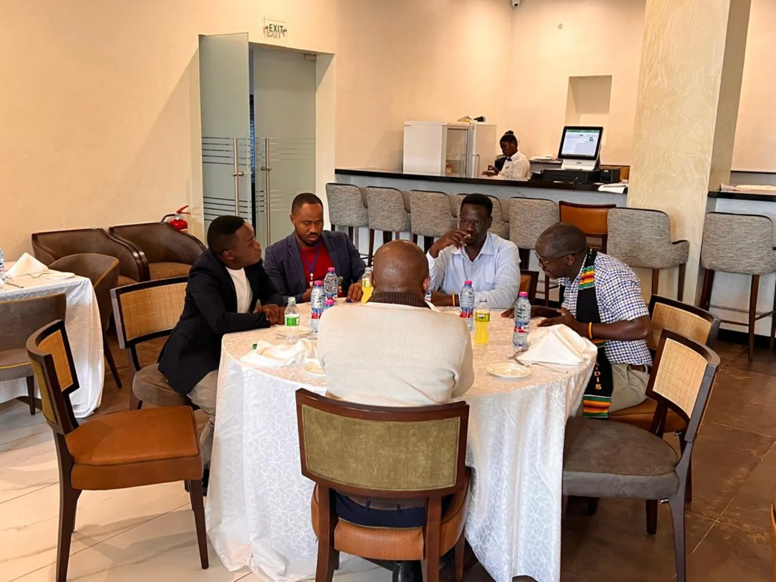 Delegates during a catered session at the Iridis Lab event